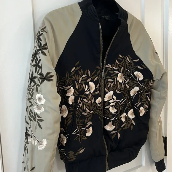 All Saints embroidered bomber - Picture 2 of 4
